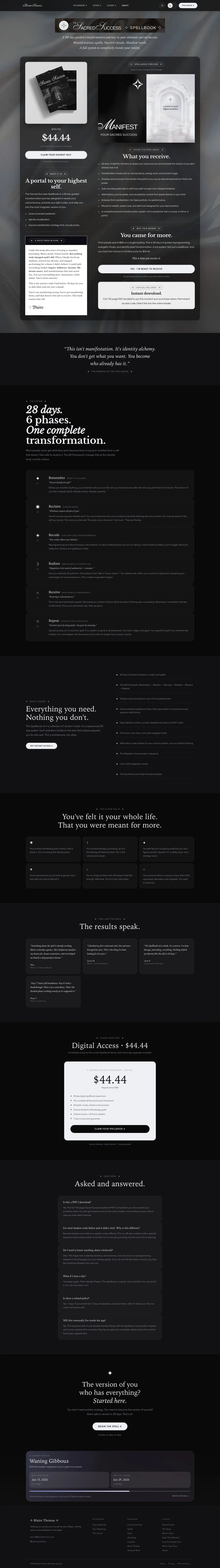 Blaire Witch Fairy website and product design by Blaire Thomas Brand Studio